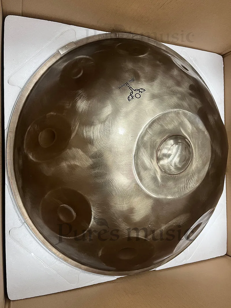BiiMoon Retro Handpan Drum Vintage Gold Style C# Kurd C D E Amara C Ashakiran