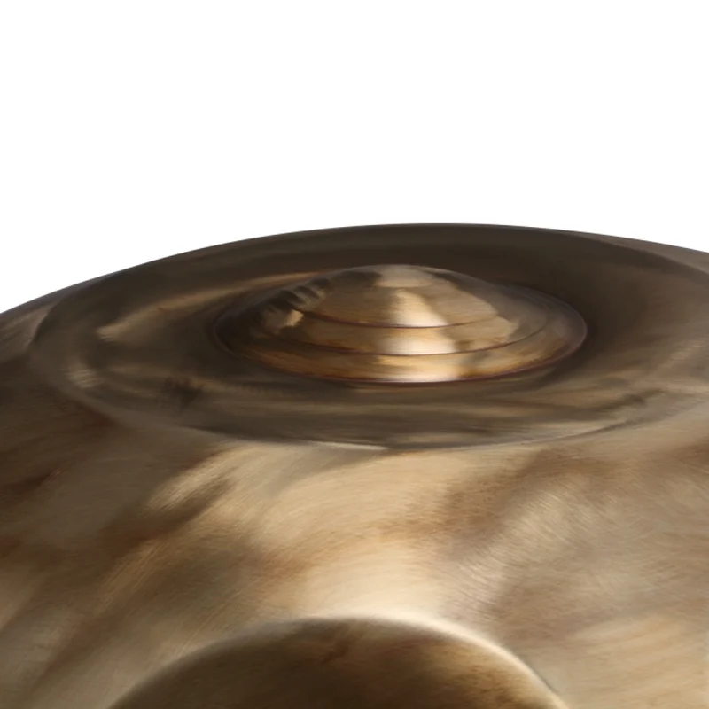 BiiMoon Retro Handpan Drum Vintage Gold Style C# Kurd C D E Amara C Ashakiran