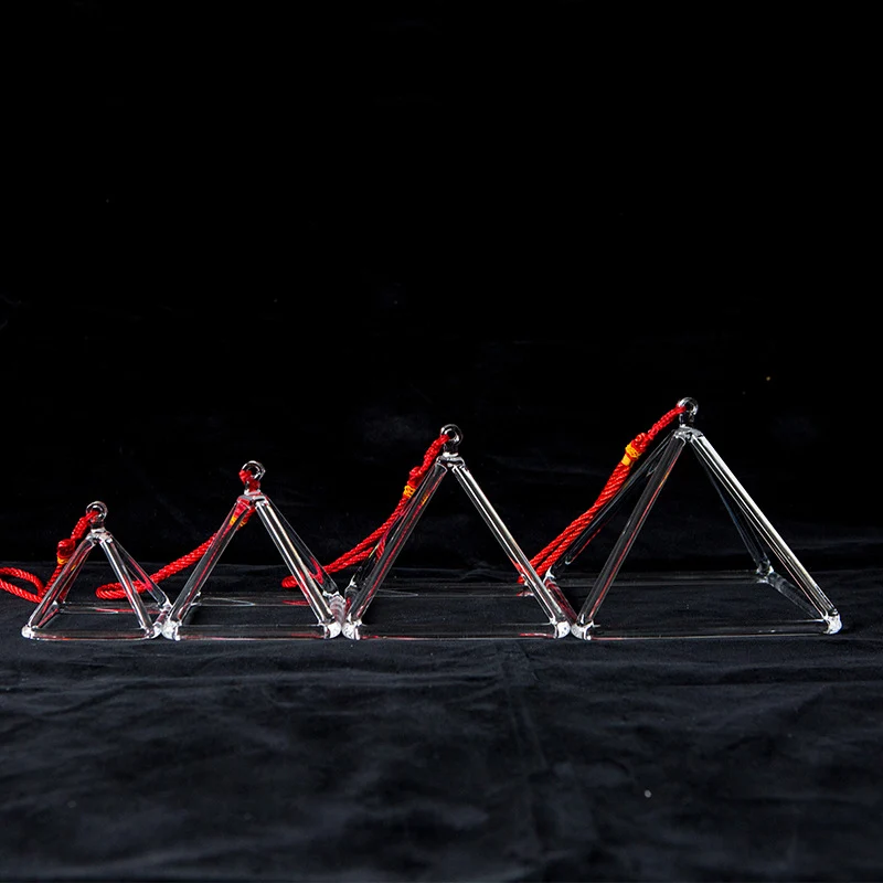 Clear Crystal Pyramid Quartz Singing Triangle Chakra Meditation Sound Healing