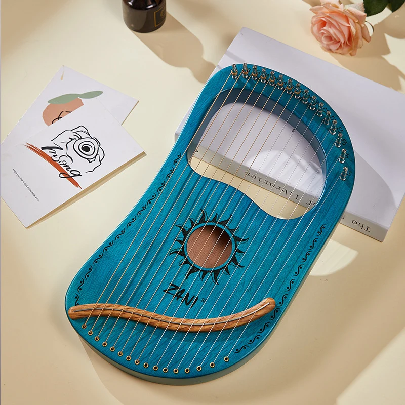 Zani Mini 16-String Lyre Harp Wooden Lyre Gift For Beginner Instrument