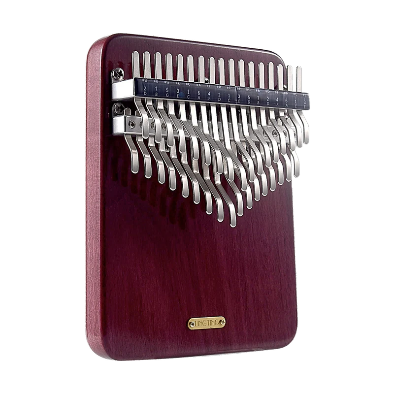 LingTing 34 Key Kalimba Purpleheart Wood Chromatic Finger Thumb Piano Semitone instrument