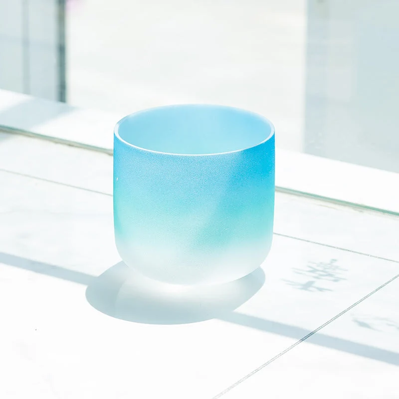 10-inch Rainbow Color 440/432Hz Crystal Singing Bowl Seven Chakras Quartz Sound Healing Bath Bowl Meditation