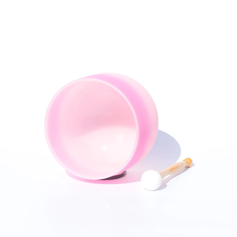 Stitching 7 Colors 440/432Hz Crystal Singing Bowl Rose Quartz Singing Bowl Chakra Sound Bath Bowl