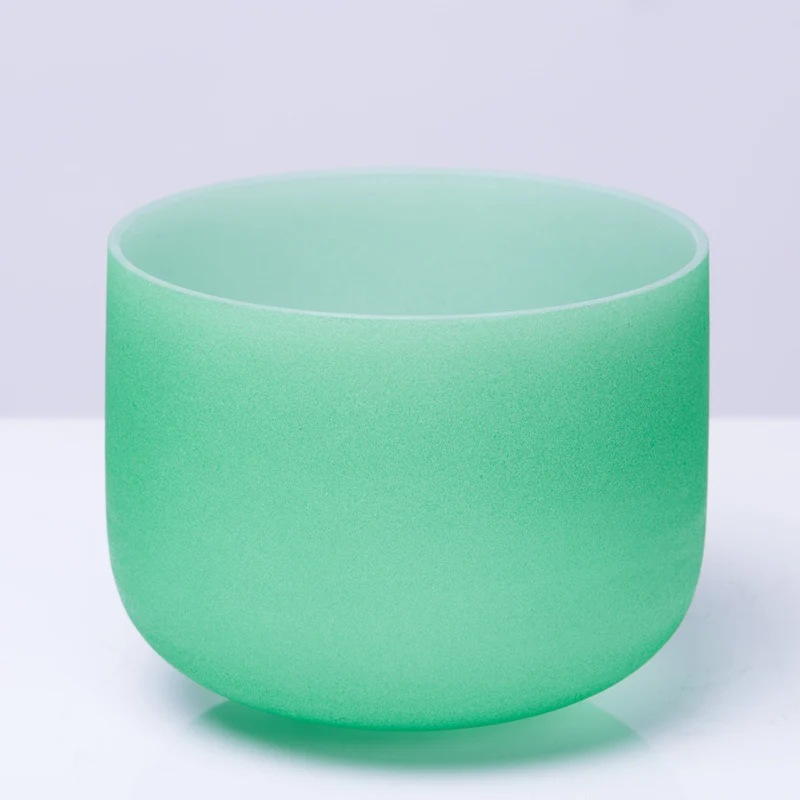 Solid Color 7 Colors 440/432Hz Crystal Singing Bowl Quartz Chakra Bowl Meditation Cleansing Sound bath Bowl