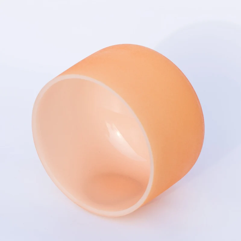 Solid Color 7 Colors 440/432Hz Crystal Singing Bowl Quartz Chakra Bowl Meditation Cleansing Sound bath Bowl