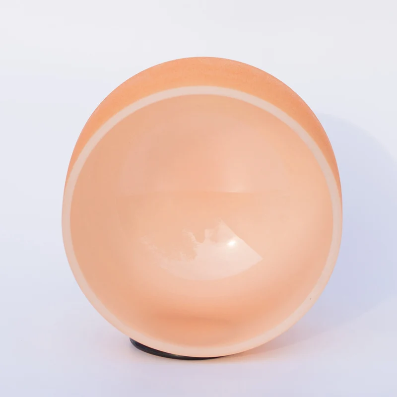 Solid Color 7 Colors 440/432Hz Crystal Singing Bowl Quartz Chakra Bowl Meditation Cleansing Sound bath Bowl