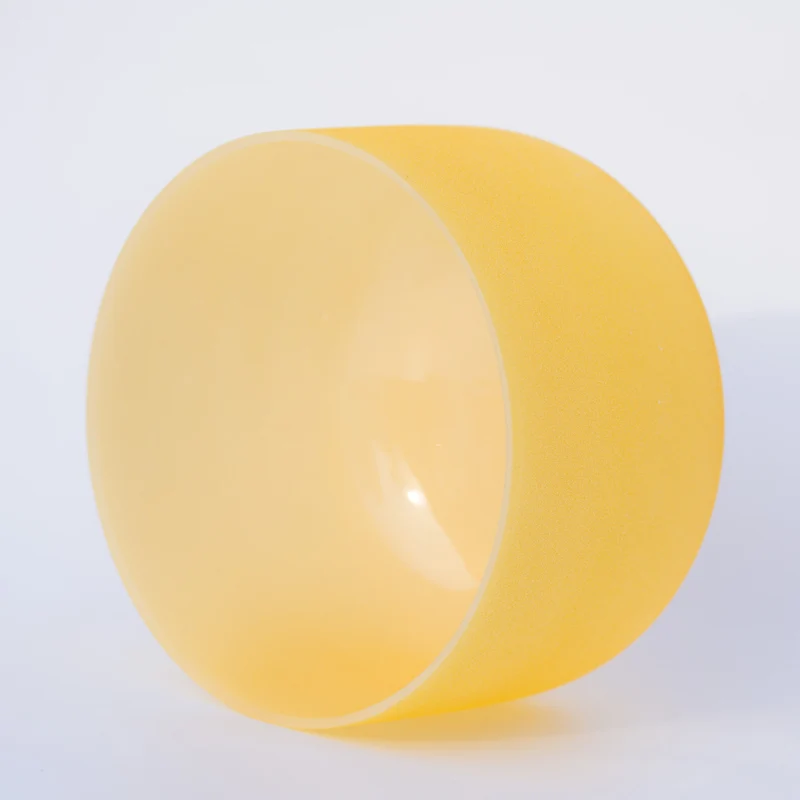 Solid Color 7 Colors 440/432Hz Crystal Singing Bowl Quartz Chakra Bowl Meditation Cleansing Sound bath Bowl
