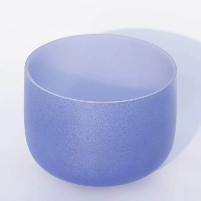 Solid Color 7 Colors 440/432Hz Crystal Singing Bowl Quartz Chakra Bowl Meditation Cleansing Sound bath Bowl