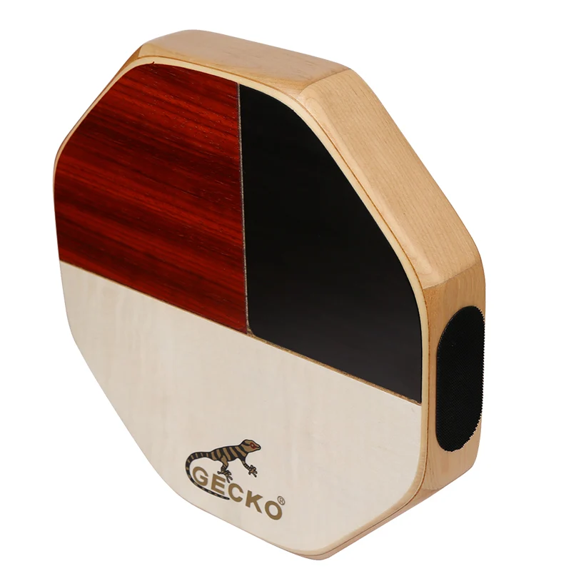 Portable Cajon Drum Tricolor Hand Drum Percussion GECKO Polygonal Box drum Gift