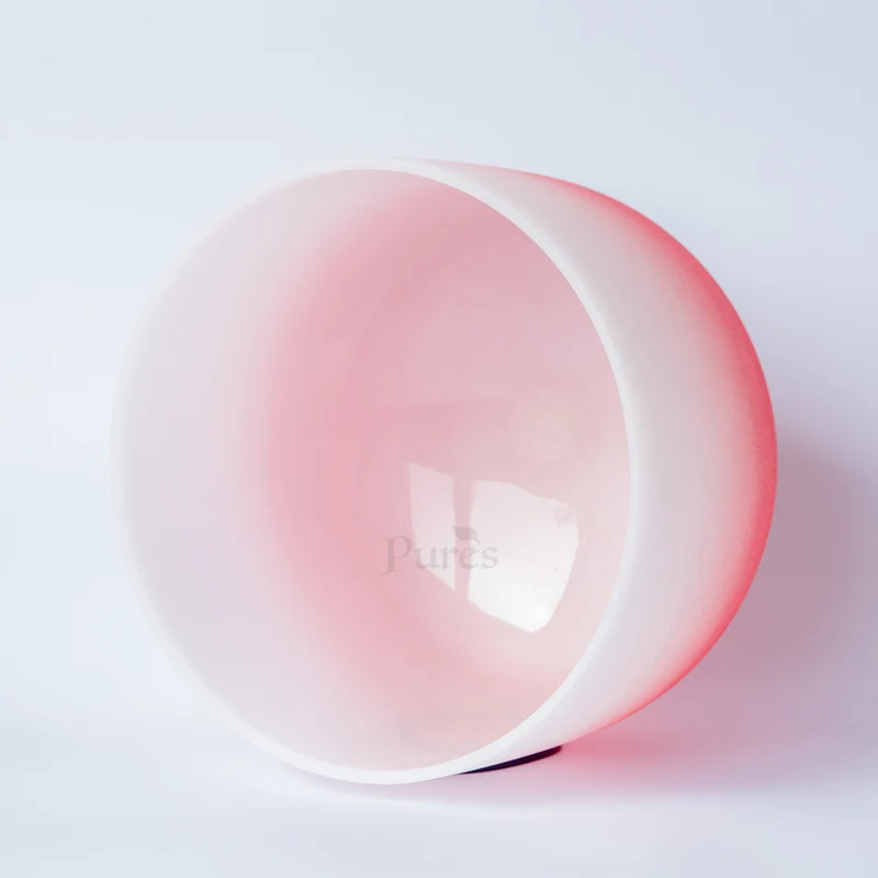 Crystal Singing Bowl Gradient Color Sound bowls quartz chakra bowls for meditation cleansing