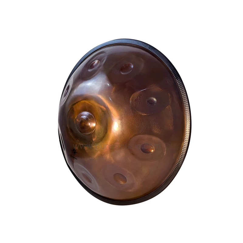 Copper Mirror Handpan Drum 9-12 Notes Expert Grade Hang Drum