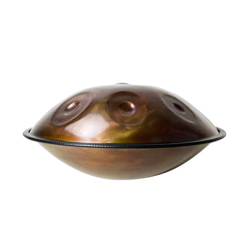 Copper Mirror Handpan Drum 9-12 Notes Expert Grade Hang Drum