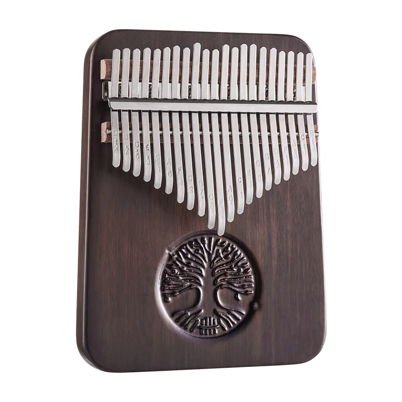 34 keys kalimba Hluru Tree of Life Thumb Piano Double Layer Black Walnut Chromatic Kalimba