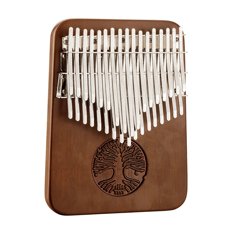 34 keys kalimba Hluru Tree of Life Thumb Piano Double Layer Black Walnut Chromatic Kalimba