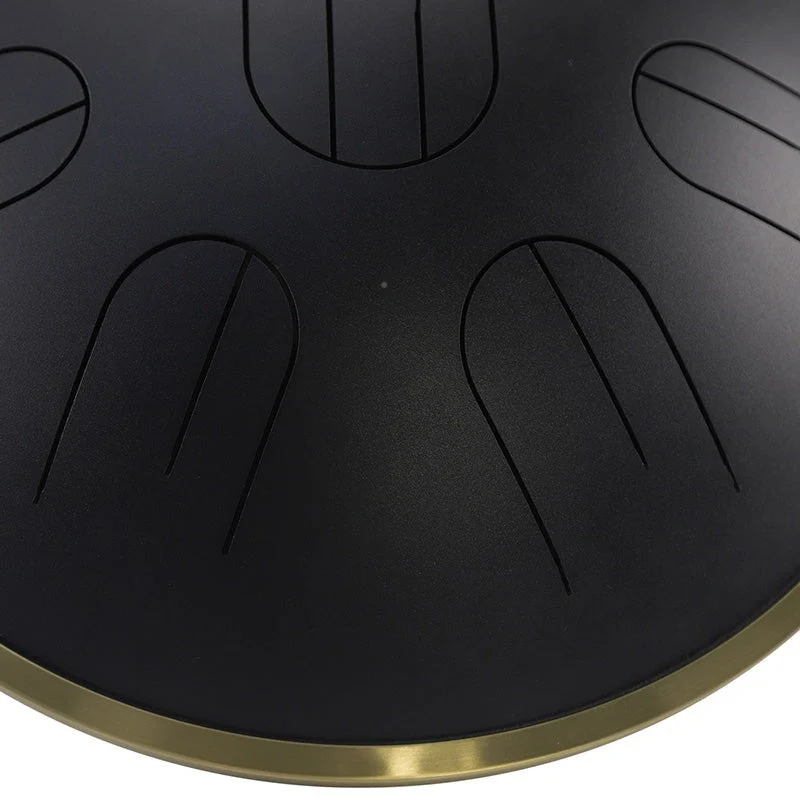 AS TEMAN Charcoal 14 inches 9 Notes D Amara / C# Amara Steel Tongue Drum Tank drum Hang drum instrument