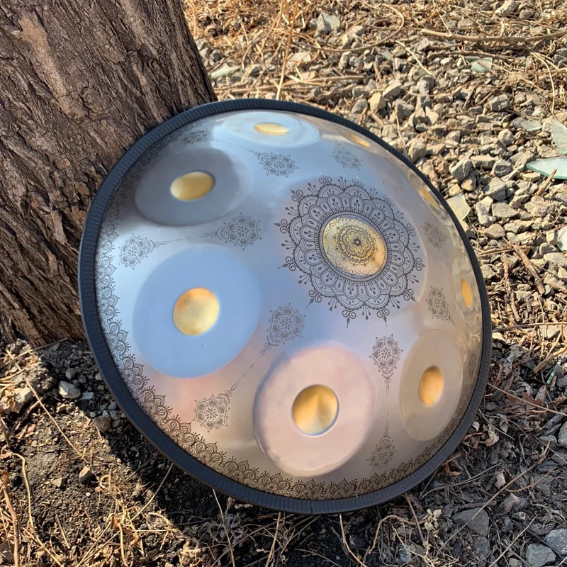 Mini Datura Royal Handpan Drum 440/432Hz G Key 9 Notes 18 Inches Tone STL hang drum