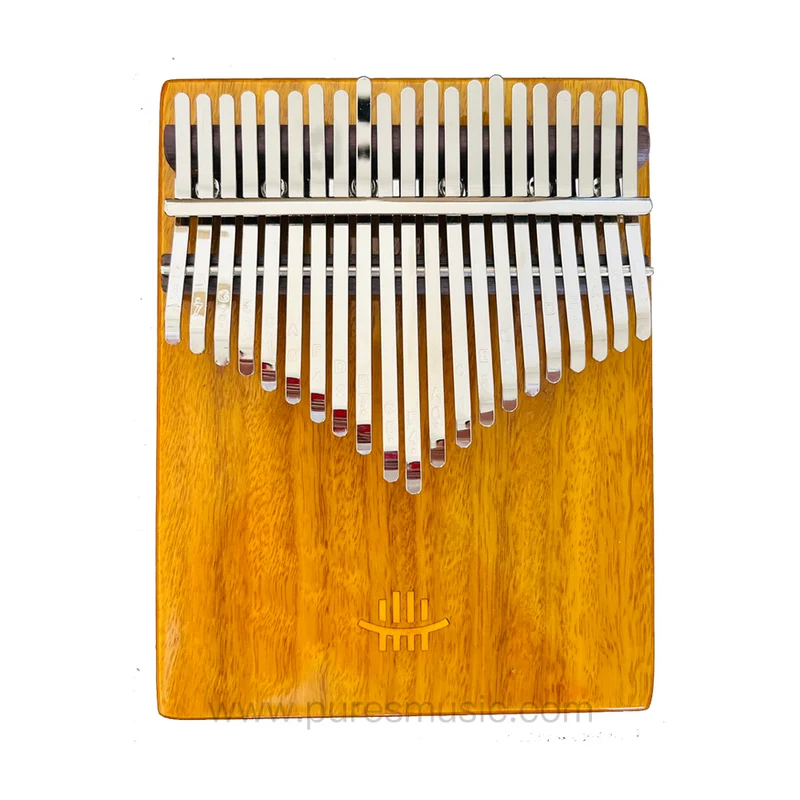 Hluru Phoebe Zhennan Kalimba 17-21 Key Golden Wave Grain Pattern Mbira Finger Thumb Piano Calimba
