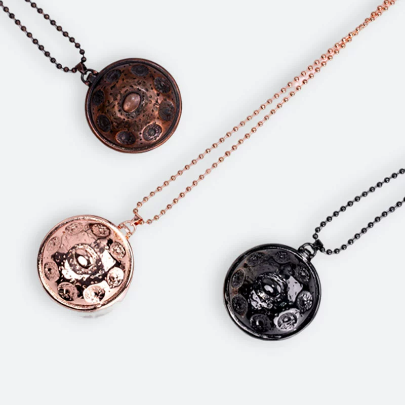 Handpan Pendant Necklace Unisex Handmade Craft Hang Drum Accessories