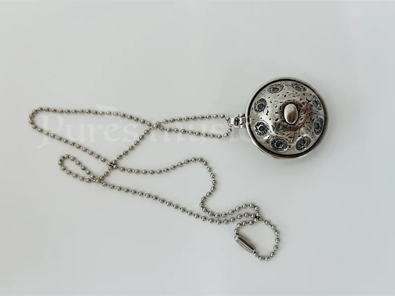 Handpan Pendant Necklace Unisex Handmade Craft Hang Drum Accessories