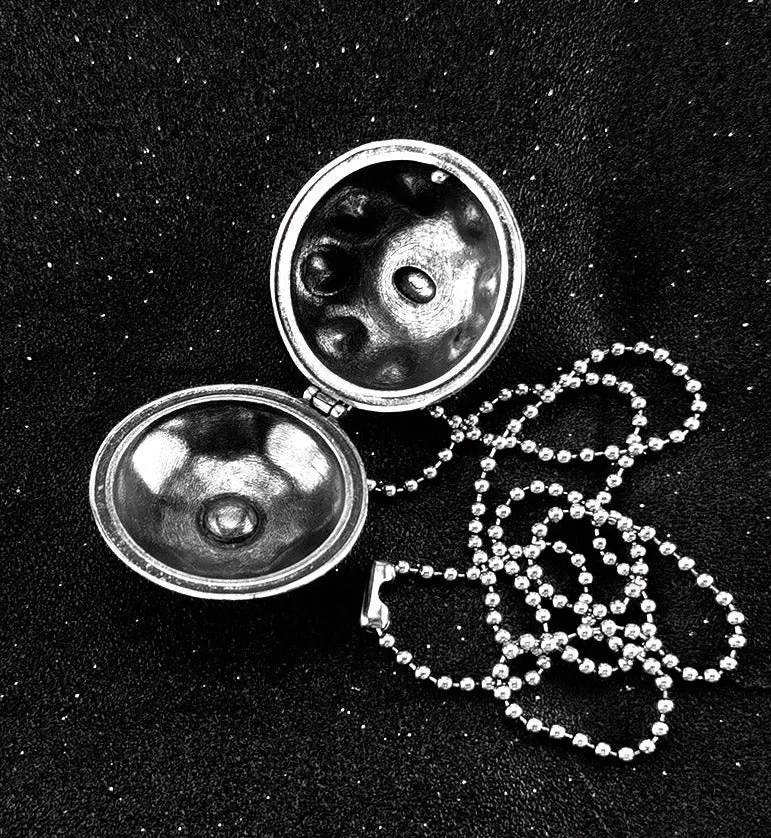 Handpan Pendant Necklace Unisex Handmade Craft Hang Drum Accessories