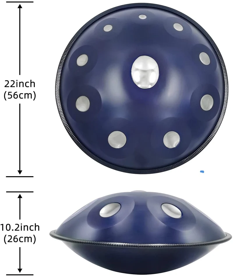 Atomic Nucleus 10 Notes Beginners Handpan Drum 432Hz-440Hz Hang Drum
