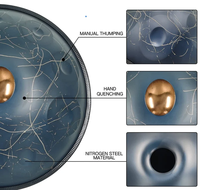Newborn Starlink Handpan 432Hz-440Hz 10 Notes Beginners Hang Drum
