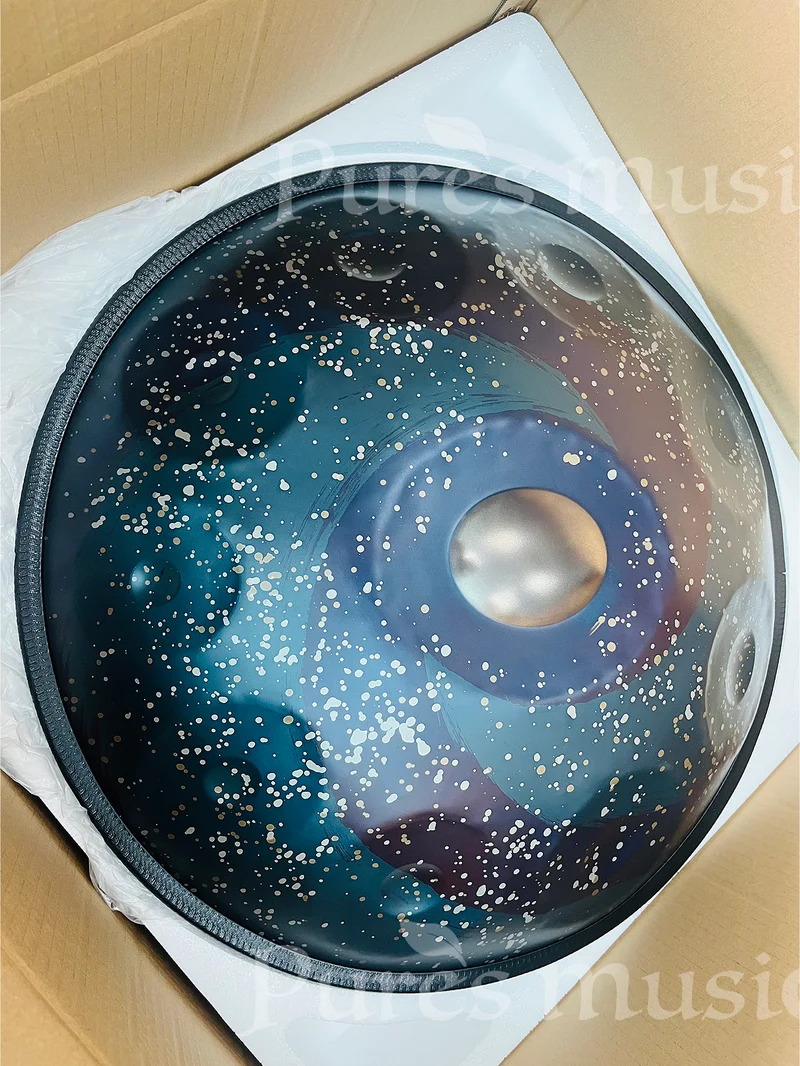 Milky Way Galaxy 432Hz-440Hz Handpan 10 Notes 22 Inches Hang Drum