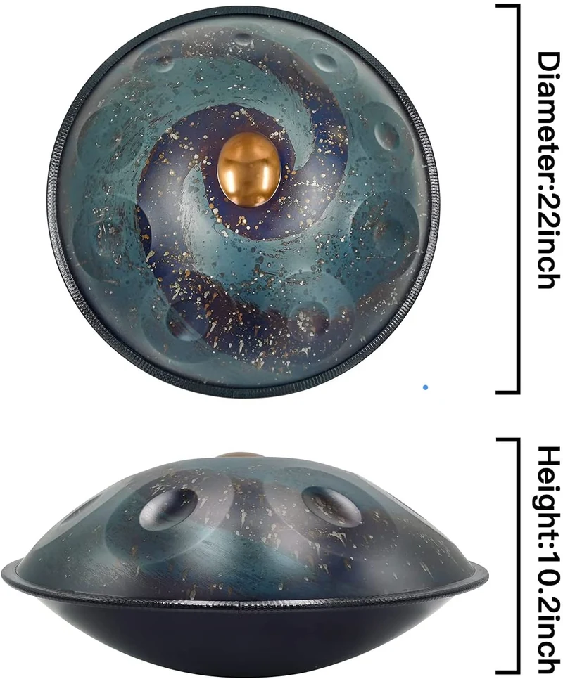 Milky Way Galaxy 432Hz-440Hz Handpan 10 Notes 22 Inches Hang Drum