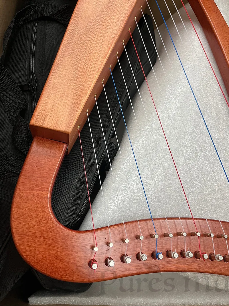 Walter.t 15-String Irish Celtic Lyre Harp Portable Lyre instrument for beginner