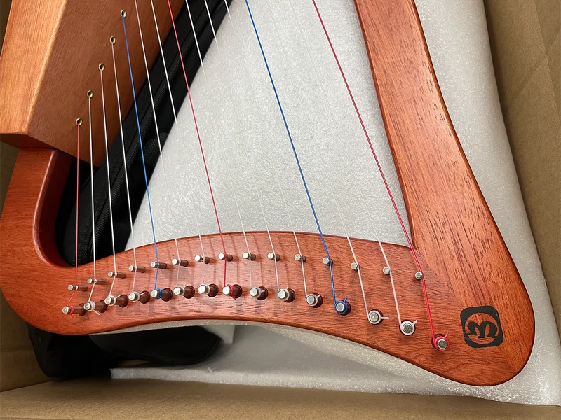 Walter.t 15-String Irish Celtic Lyre Harp Portable Lyre instrument for beginner