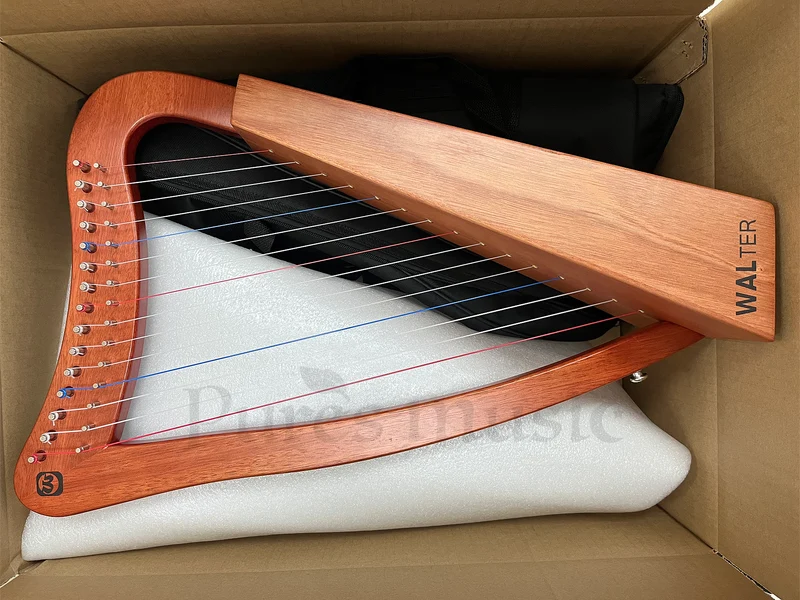 Walter.t 15-String Irish Celtic Lyre Harp Portable Lyre instrument for beginner
