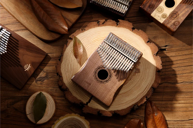 Hluru Armrest 17 key Hollow Kalimba Front Hole Thumb Piano Mahogany Acacia Walnut