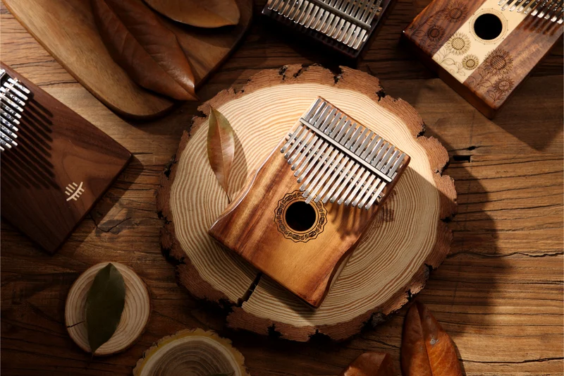 Hluru Armrest 17 key Hollow Kalimba Front Hole Thumb Piano Mahogany Acacia Walnut