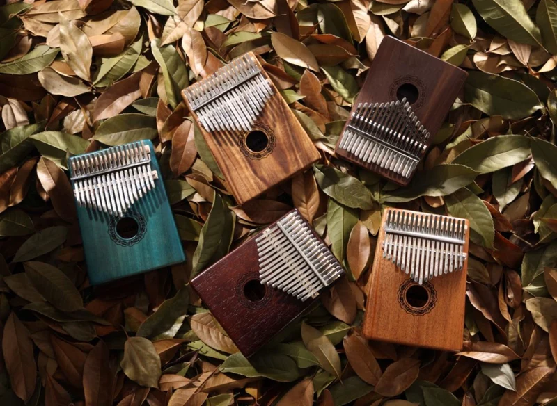 Hluru Classic 17 key Hollow Kalimba Front Hole Thumb piano Mahogany Acacia Walnut