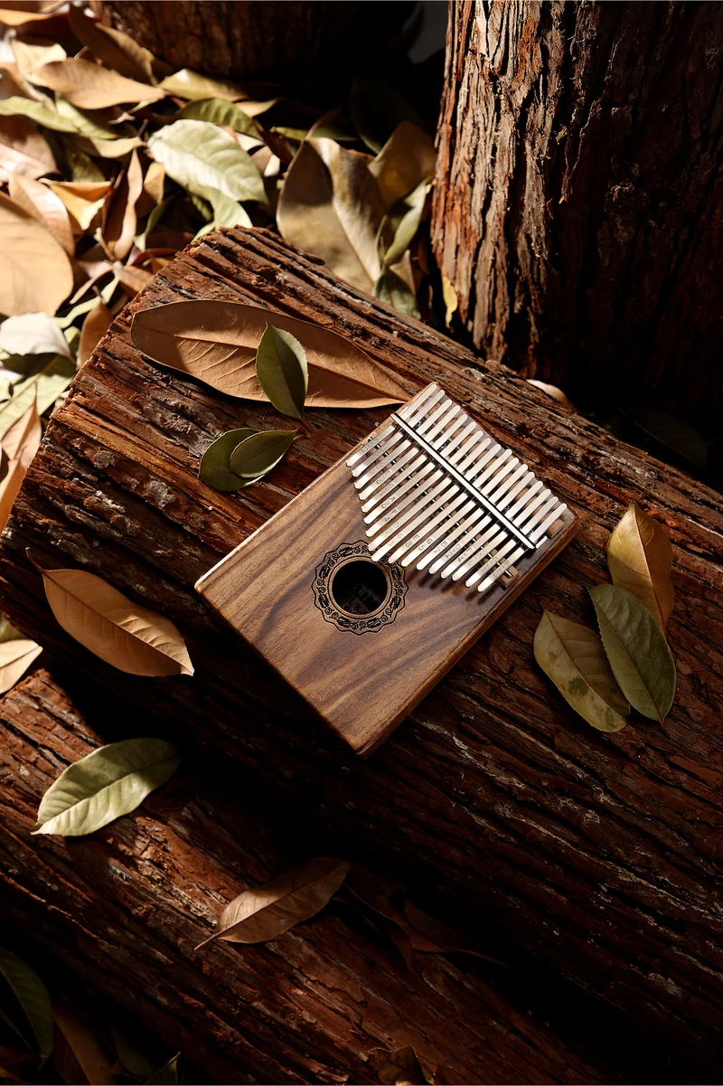 Hluru Classic 17 key Hollow Kalimba Front Hole Thumb piano Mahogany Acacia Walnut