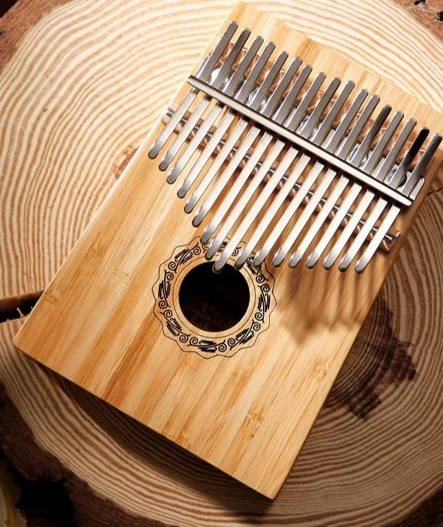 Hluru Classic 17 key Hollow Kalimba Front Hole Thumb piano Mahogany Acacia Walnut
