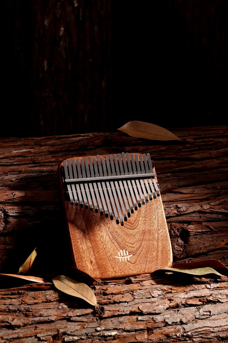 Hluru Sandalwood 21 key Flat Solid Board Kalimba 21 Tone Finger Thumb Piano