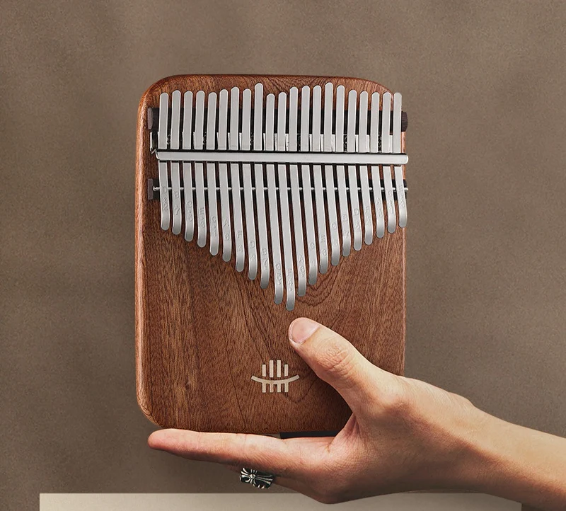 Hluru Sandalwood 21 key Flat Solid Board Kalimba 21 Tone Finger Thumb Piano
