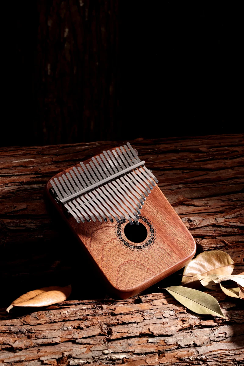 Hluru Sandalwood 17/21 key Kalimba Hollow Type finger thumb piano april yang instrument