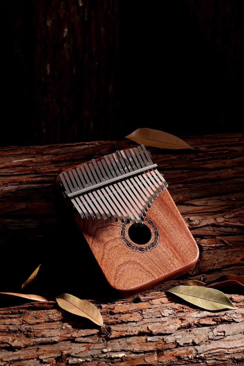 Hluru Sandalwood 17/21 key Kalimba Hollow Type finger thumb piano april yang instrument