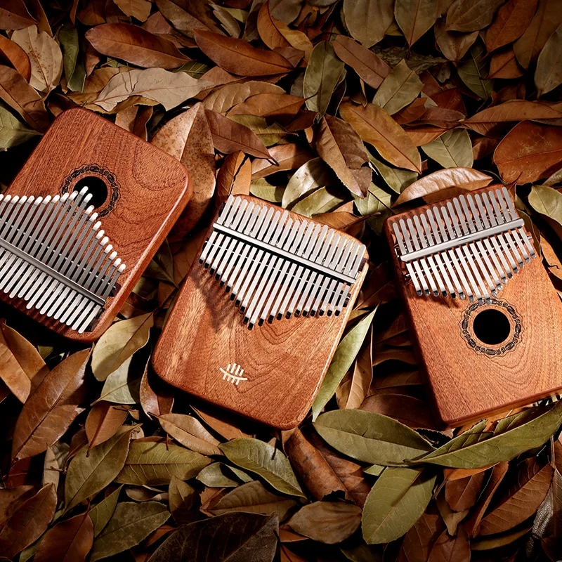 Hluru Sandalwood 17/21 key Kalimba Hollow Type finger thumb piano april yang instrument