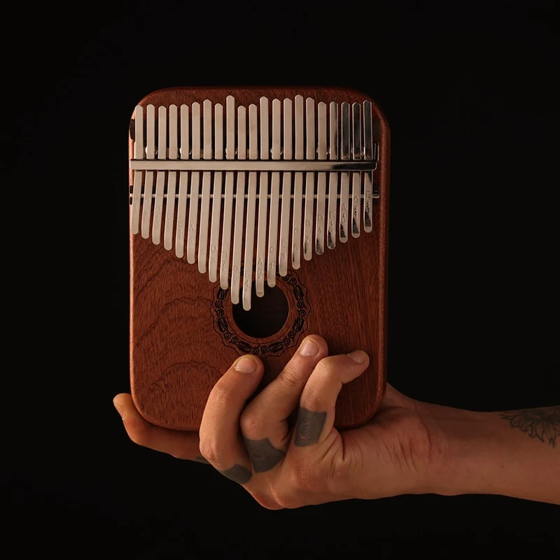 Hluru Sandalwood 17/21 key Kalimba Hollow Type finger thumb piano april yang instrument