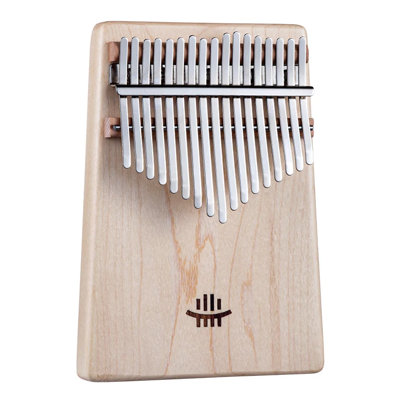 Hluru flat board classic 17 key solid kalimba thumb piano Maple Acacia Rosewood