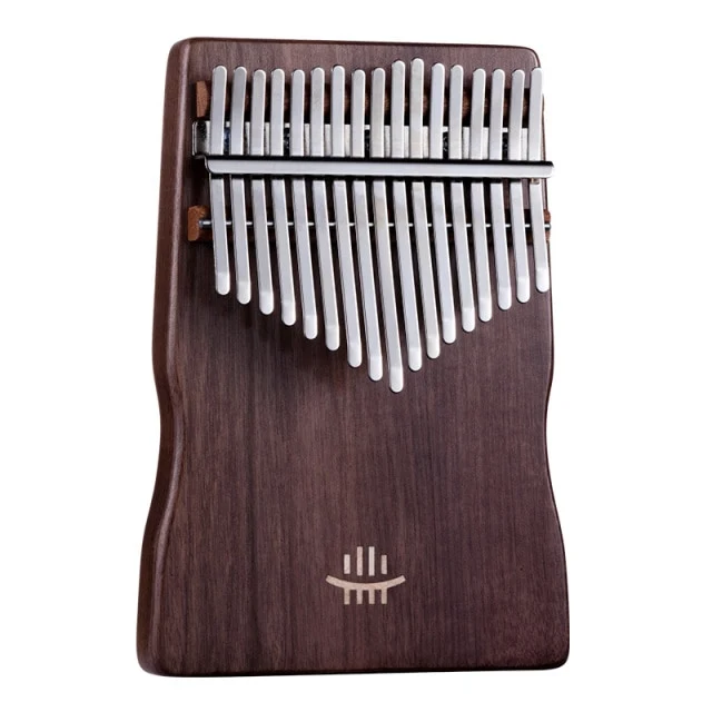 Hluru 17 Key Waist shape Armrest Kalimba Thumb Piano wooden plate mbira Walnut Maple