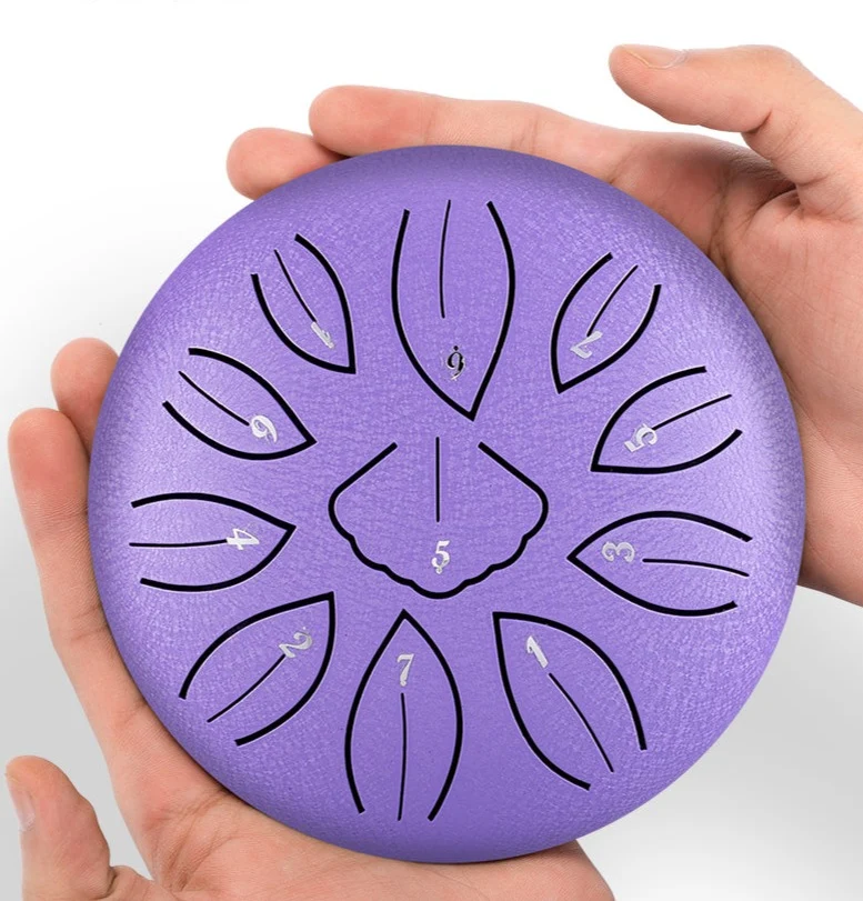 Hluru Huashu Ginkgo Leaf tongue C key 11 notes 6-inch ED3 steel tongue drum