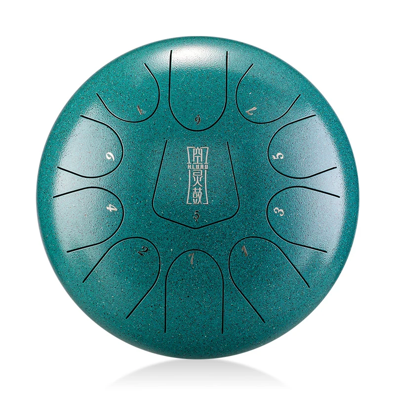 Hluru D Key 11 notes 10-inch Titanium alloy Triangle key tongue steel tongue drum tank drum