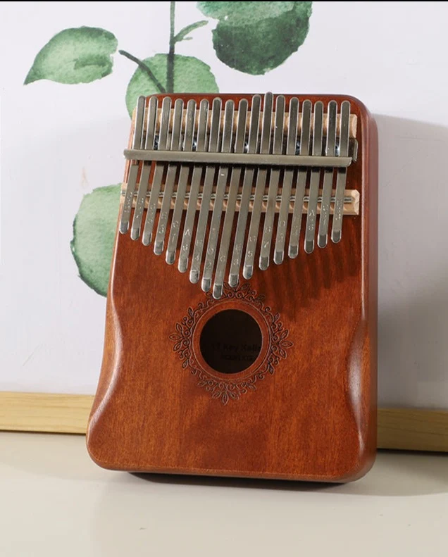 Olive Secret Garden Kalimba Finger Thumb Piano Wood/Blue/Vintage