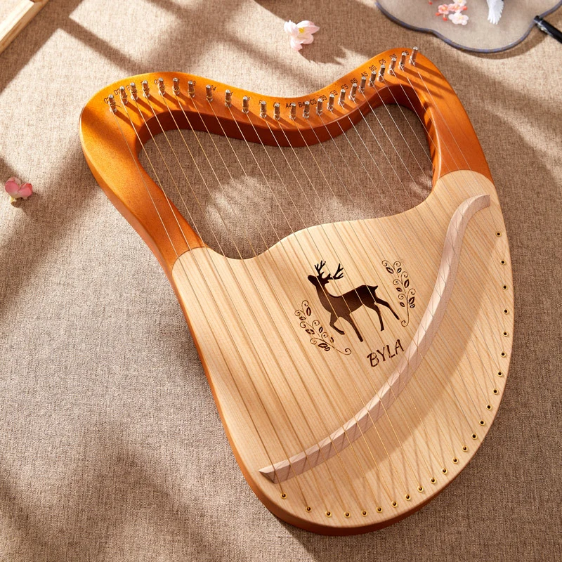 Reindeer Heart-shaped 21-32 string Lyre Harp Lyre instrument