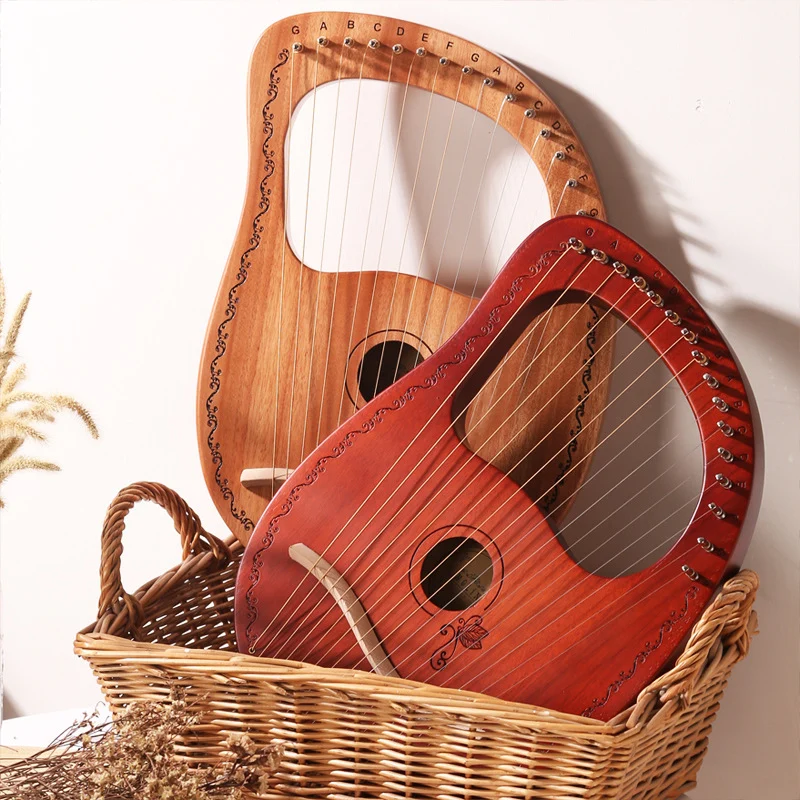 Molin Butterfly Engraving 16-String Lyre Harp Instrument Lyre instrument