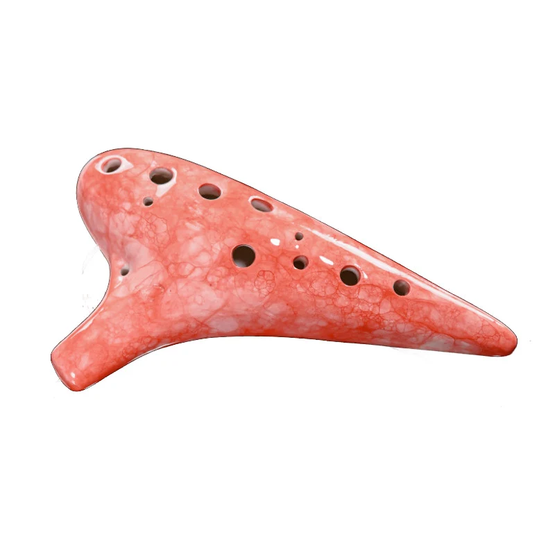 Starry Sky Marbling 12 Hole Alto C Ocarina Ceramic Flute
